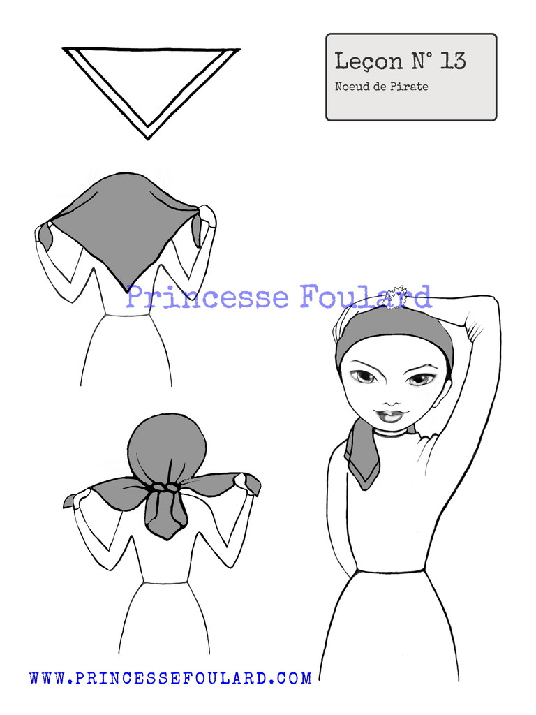 Tuto Noeud de Foulard Cape par "Princesse Foulard"